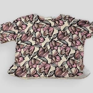 Floral mid waist top from The Loft.